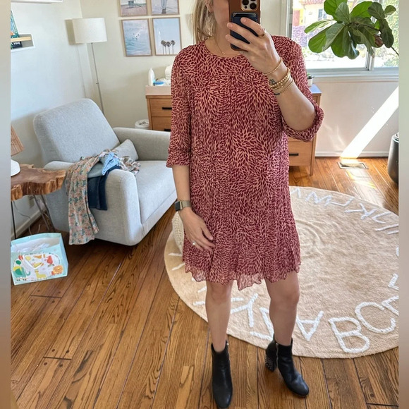 Ba&Sh Grace Chiffon Mini Dress Size 1(Small) - Picture 4 of 8